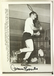 1958 Carmen Basilio World Middle & Welterweight Champion Signed 6" x 8.5" Photo (JSA)