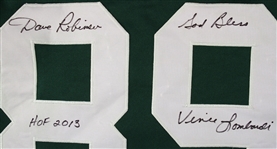 2013 Dave Robinson Green Bay Packers Signed & Inscribed God Bless Vince Lombardi Jersey (JSA)