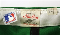 1984 Paul Householder Cincinnati Reds Game Worn St. Patrick's Day Cap (MEARS LOA)