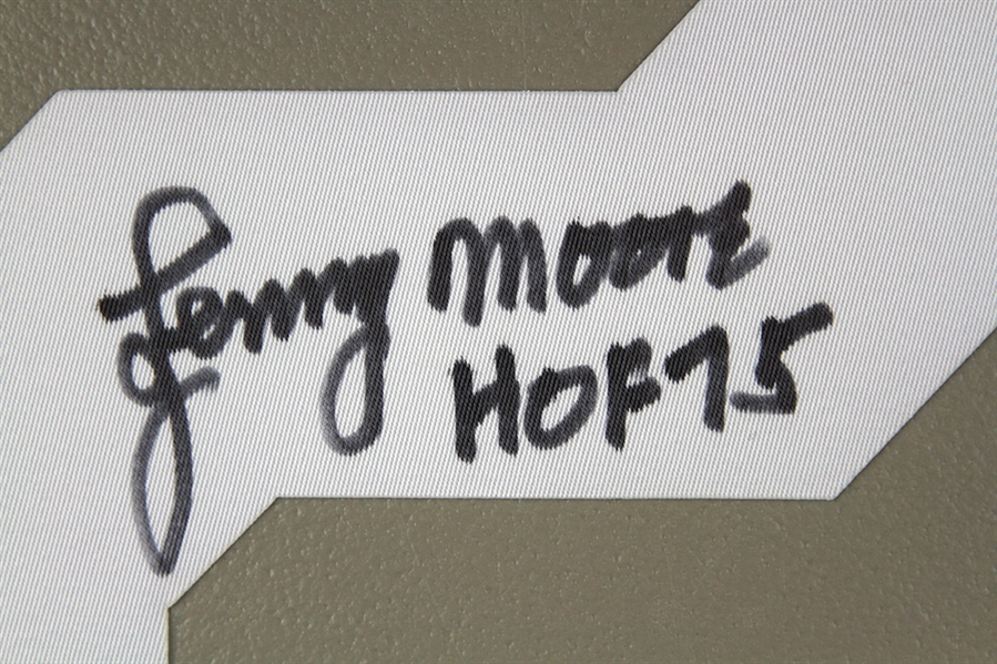 2000s Lenny Moore Carlton Williamson Rueben Randle Signed Jersey/Numeral Collection - Lot of 3 *JSA/Sports Integrity*