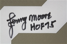 2000s Lenny Moore Carlton Williamson Rueben Randle Signed Jersey/Numeral Collection - Lot of 3 *JSA/Sports Integrity*