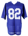 2000's Lenny Moore Carlton Williamson Rueben Randle Signed Jersey/Numeral Collection - Lot of 3 *JSA/Sports Integrity*