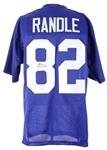 2000's Lenny Moore Carlton Williamson Rueben Randle Signed Jersey/Numeral Collection - Lot of 3 *JSA/Sports Integrity*