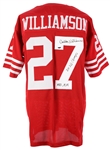 2000's Lenny Moore Carlton Williamson Rueben Randle Signed Jersey/Numeral Collection - Lot of 3 *JSA/Sports Integrity*