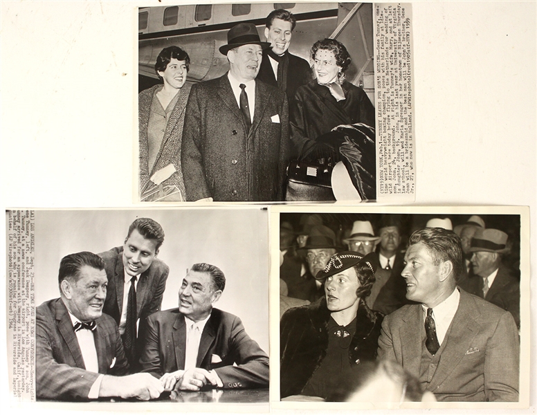 1935-64 Gene Tunney World Heavyweight Champion Photo Collection - Lot of 3