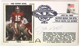 1985 Joe Montana San Francisco 49ers Signed Super Bowl XIX First Day of Issue Envelope (JSA)