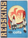 1961 Washington Redskins Baltimore Colts District of Columbia Stadium Game Program