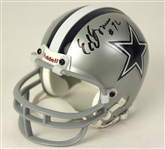 1990s Ed "Too Tall" Jones Dallas Cowboys Signed Mini Helmet (JSA)