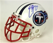 2000s Eddie George Tennessee Titans Signed Mini Helmet (JSA)