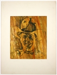 1980's Cowboys & Old West Matted Mock Up Art Work - Lot of 4