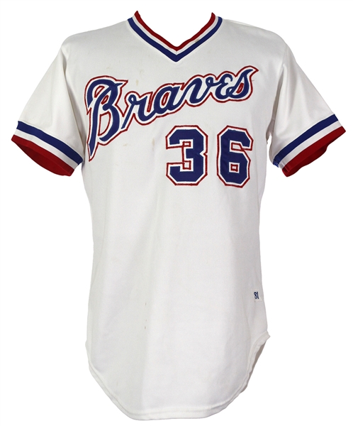 1981 Gary Matthews Atlanta Braves Spring Training Home Jersey (MEARS LOA)