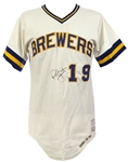 1976 Robin Yount Milwaukee Brewers Signed Game Worn Home Jersey (MEARS A10/JSA)