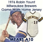 1976 Robin Yount Milwaukee Brewers Signed Game Worn Home Jersey (MEARS A10/JSA)