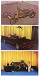 1960s-70s George Barris Kustom King 3.5" x 5.5" Postcards - Lot of 3 w/ Batmobile, Drag-U-La & Black Beauty