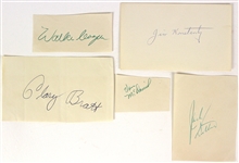 1940's-80's Baseball Signed Notecard & Cut Collection - Lot of 12 w/ Joe Gordon, Gary Carter, Bill Mazeroski & More (JSA)