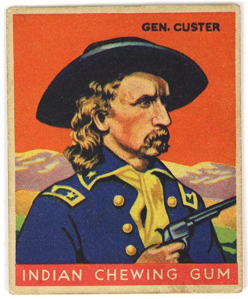 1933 General Custer Indian Gum Goudey R73 Trading Card
