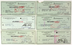 1970-82 Bud Selig Milwaukee Brewers Signed Checks - Lot of 10 (JSA)