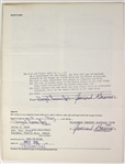 1976 Angel Rosario Jim Baumer Lee MacPhial Signed Uniform Player's Contract (JSA)