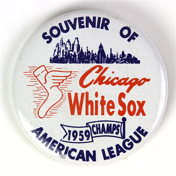 1959 Chicago White Sox 2.25" American League Champs Pinback Button
