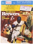 1971 Chicago White Sox Multi Signed Milwaukee Brewers Scorebook w/ 9 Signatures (JSA)