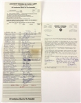 1981 Burlington Bees Team Signed Association of Professional Ball Players of America Dues Sheet (JSA) 