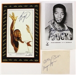 1970s-90s Basketball Signed Collection - Lot of 3 w/ Oscar Robertson, Goose Tatum & Marques Haynes (JSA)