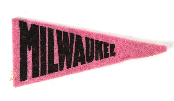 1960s Milwaukee 4" Mini Pennant