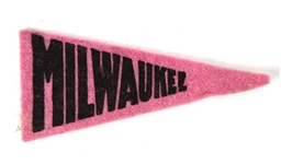 1960s Milwaukee 4" Mini Pennant
