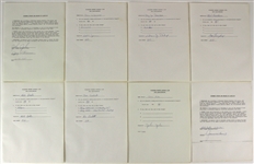 1985 Milwaukee Brewers Signed Drug Questionnaires & Informed Consent/Release of Liability Forms - Lot of 16 (MEARS LOA)