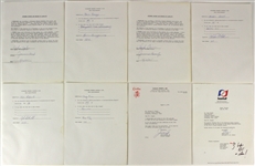 1985 Milwaukee Brewers Signed Drug Questionnaires & Informed Consent/Release of Liability Forms - Lot of 16 (MEARS LOA)