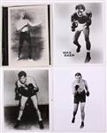 1940's circa Boxing Photograph Collection - Lot of 5 w/ Max Schmeling Signed 12 x 15 Framed Photo & More (JSA)