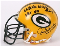 2000's Bart Starr Ray Nitschke Paul Hornung Jim Taylor Willie Wood Green Bay Packers Signed Mini Helmet (JSA)