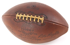 1963 Bart Starr Ray Nitschke Fuzzy Thurston Green Bay Packers Signed ONFL Rozelle Milwaukee County Stadium Game Used Football (MEARS LOA/JSA)