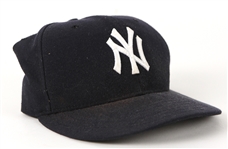 2010 Chad Moeller New York Yankees Game Worn Cap (MEARS LOA/MLB Hologram)