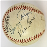 1949-50 Far West League Multi Signed Baseball w/ 8 Signatures Including Vince DiMaggio & More (JSA)