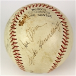 1949-50 Far West League Multi Signed Baseball w/ 8 Signatures Including Vince DiMaggio & More (JSA)