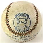 1918-24 Reach Official American League Baseball (MEARS LOA)