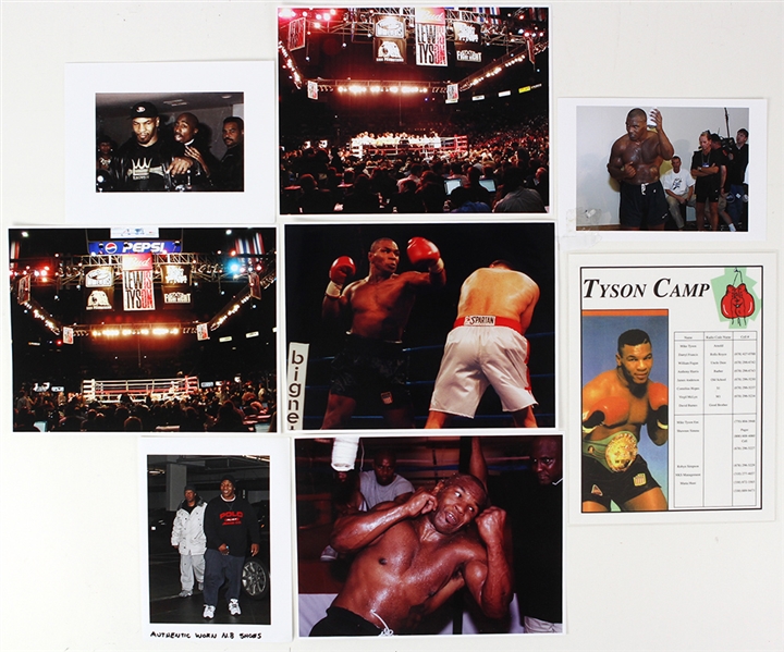 2000s Mike Tyson World Heavyweight Champion Memorabilia Collection - Lot of 14 w/ Training Used Jump Rope, Tyson Camp Contact List & More (MEARS LOA)