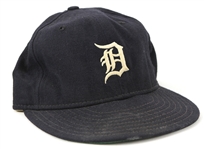 1989 Doyle Alexander Detroit Tigers Signed Game Worn Cap (MEARS LOA/JSA)