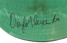 1989 Doyle Alexander Detroit Tigers Signed Game Worn Cap (MEARS LOA/JSA)