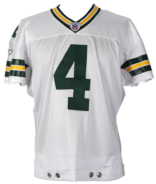 2003 (November 2) Brett Favre Green Bay Packers Signed Road Jersey (MEARS LOA/JSA/Favre Letter )