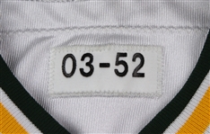 2003 (November 2) Brett Favre Green Bay Packers Signed Road Jersey (MEARS LOA/JSA/Favre Letter )