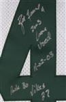 2003 (November 2) Brett Favre Green Bay Packers Signed Road Jersey (MEARS LOA/JSA/Favre Letter )