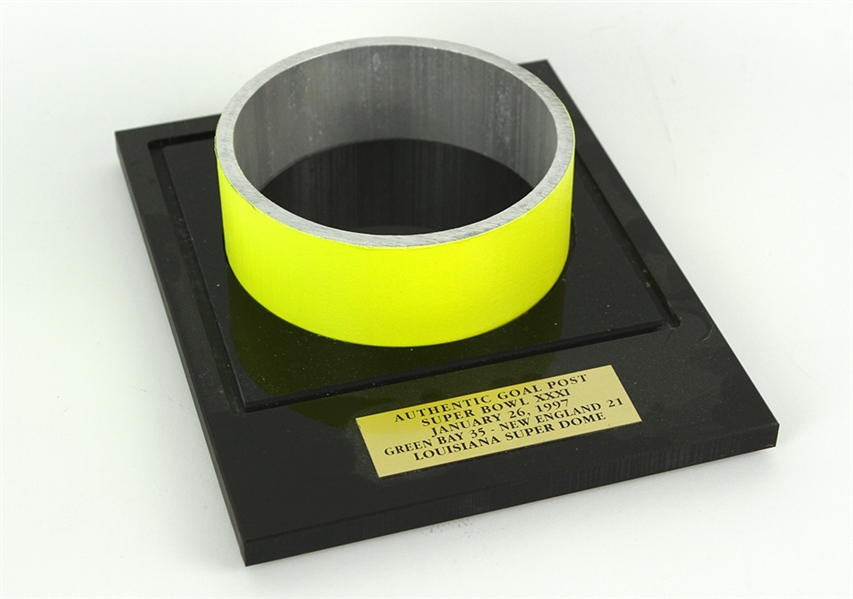 1997 Green Bay Packers New England Patriots Super Bowl XXXI Game Used Goalpost Section (MEARS LOA/Superdome COA)