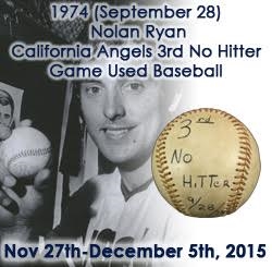1974 (September 28) Nolan Ryan California Angels Signed OAL MacPhail Game Used Baseball (MEARS LOA/JSA) Ryans 3rd Career No Hitter