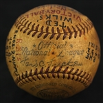 1949 (April 24) Ted Wilks St. Louis Cardinals ONL Frick Sportsmans Park Game Used Victory Baseball (MEARS LOA)