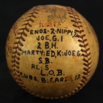 1949 (April 24) Ted Wilks St. Louis Cardinals ONL Frick Sportsman's Park Game Used Victory Baseball (MEARS LOA)