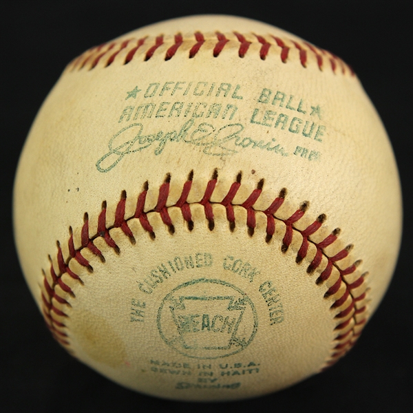 1973 Game Used Official American League Joe Cronin Baseball (MEARS LOA)