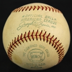 1973 Game Used Official American League Joe Cronin Baseball (MEARS LOA)