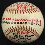 1965 (September 14) Bob Gibson St. Louis Cardinals Signed ONL Giles Game Used Forbes Field Victory Baseball (MEARS LOA/JSA)